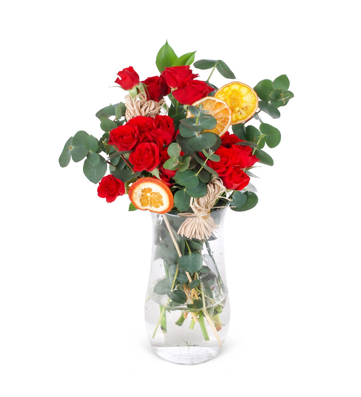 Vazoda Kırmızı Çardak Güller